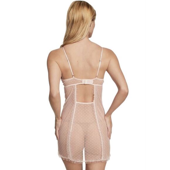 Victorias Secret Floral Embroidered Sheer Mesh Slip Dress Womens Size M NWT $99 - Picture 2 of 13